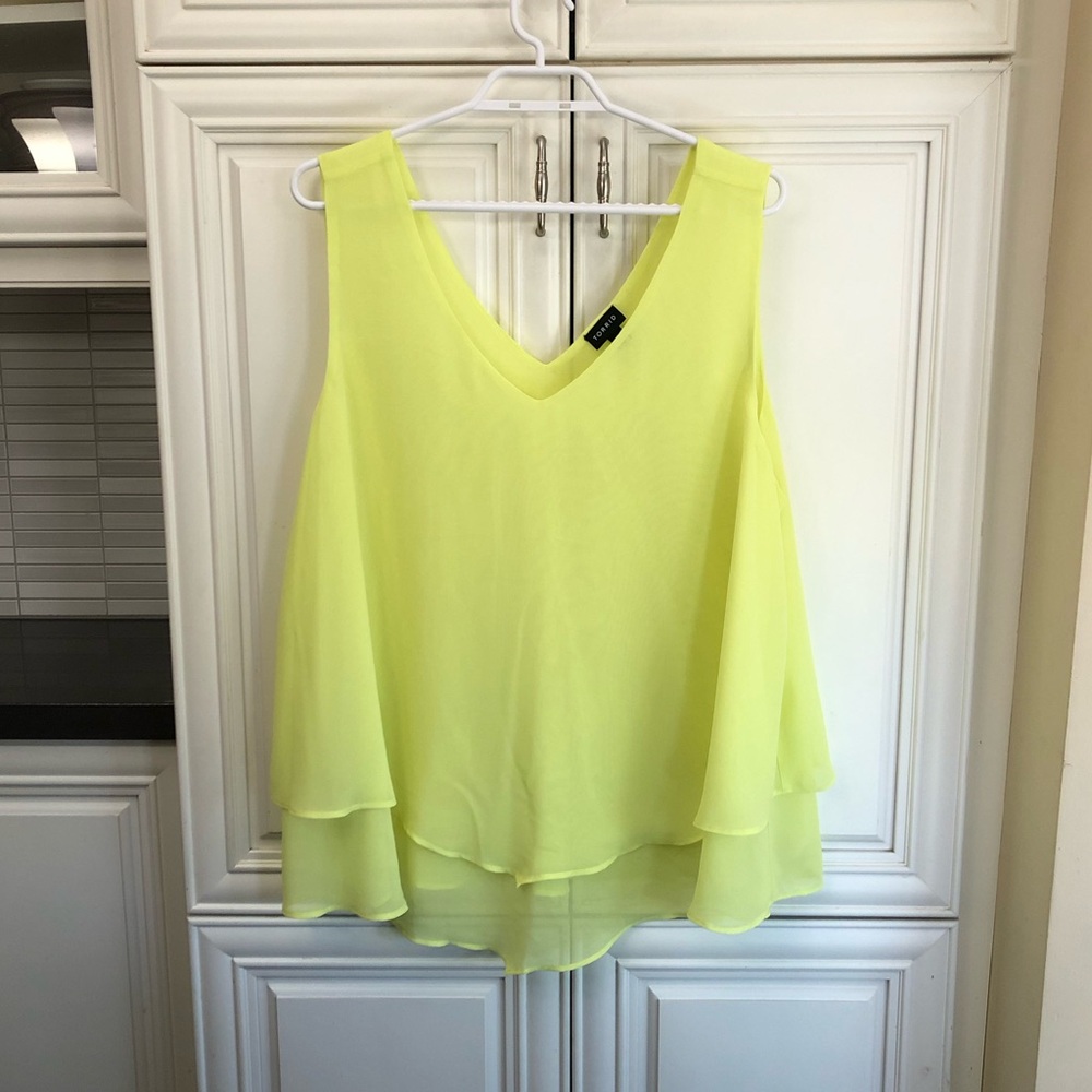 Torrid SIZE 2 ladies tank sheer layered top